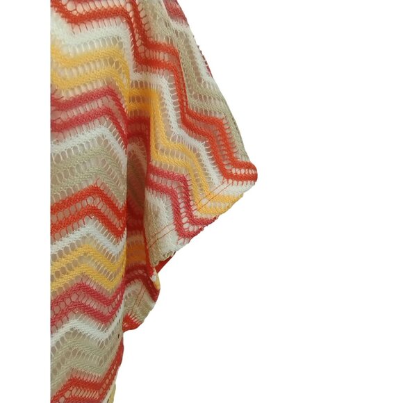 Alfred Dunner Womens Large Chevron Zigzag Knit Top With Studded Neckline - Picture 7 of 8